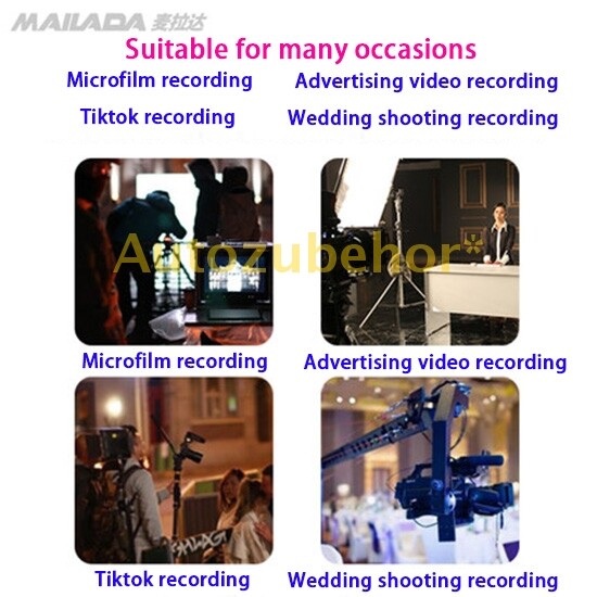 Mobile Wireless Recording Microphone For Live Broadcasting Recording Interview