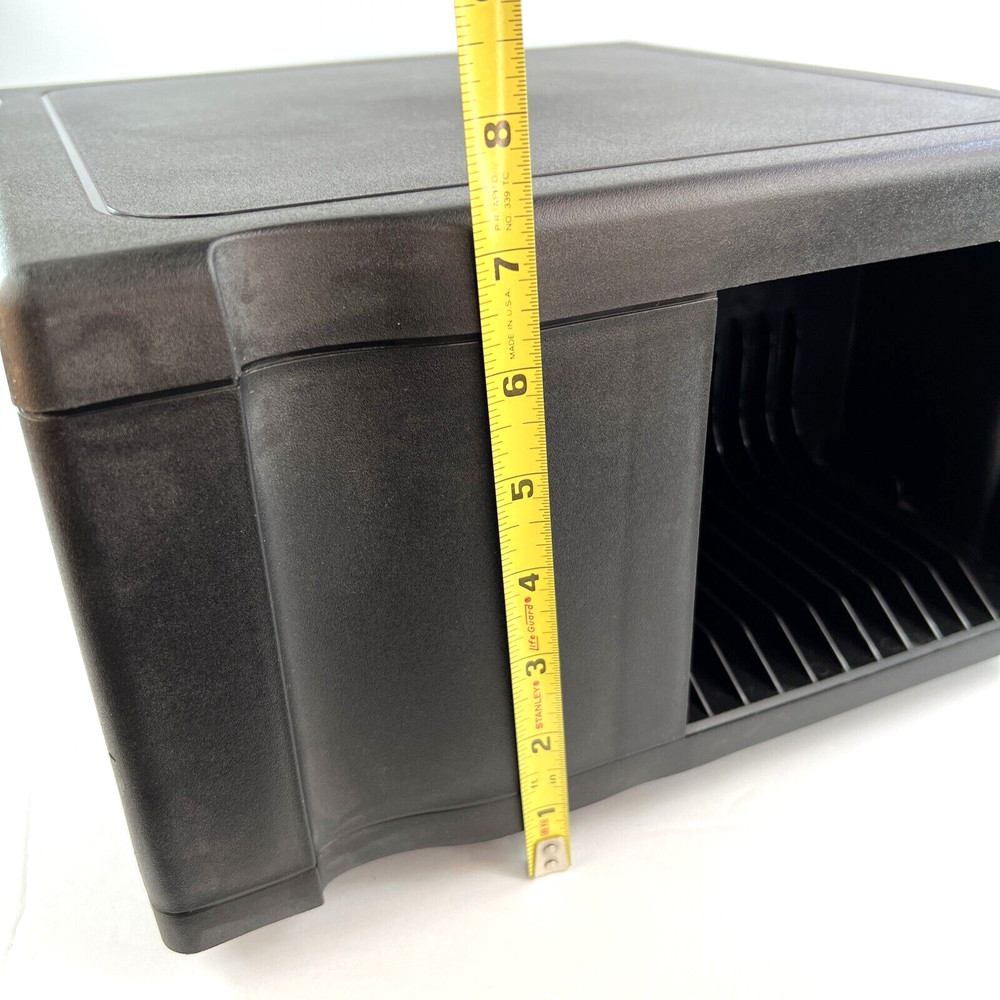 Alpha 48 CD Carousel Holder Spinning Compact Disc Storage Black Tower Rack Case