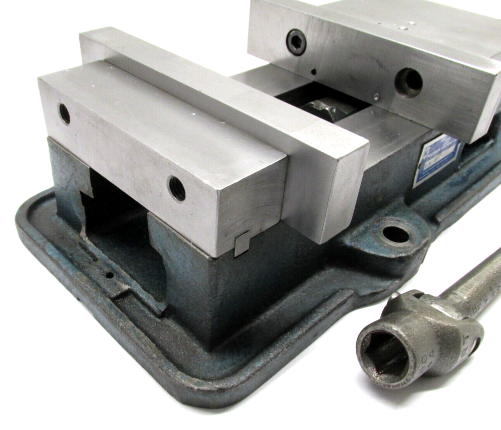 NICE! KURT ANGLOCK 6" MILLING MACHINE VISE w/ JAWS & HANDLE - #D60