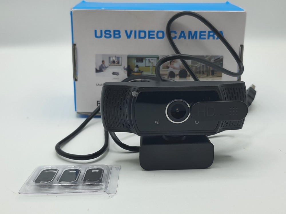 1080p USB Webcam Full HD with Built In Microphone Plug and Play Easy Setup