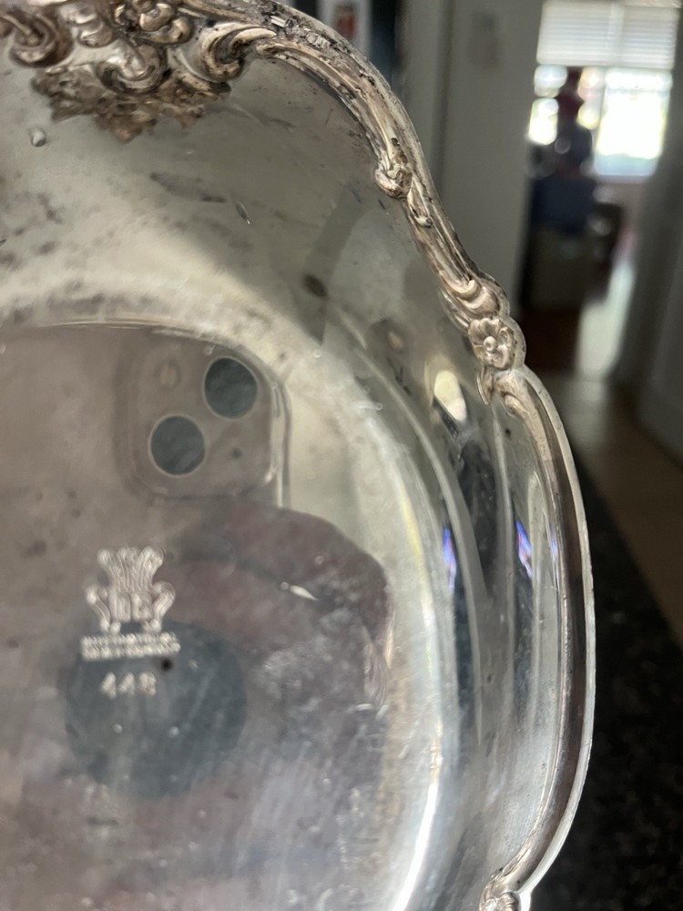 Int’l Silver Co Small Serving Dish Silverplate Antique