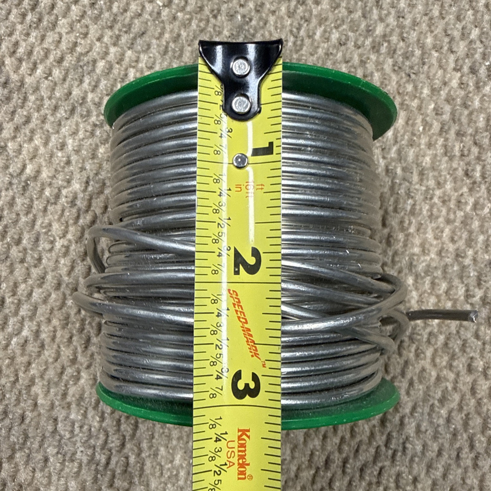 Solder Roll .125 Diameter Grade SAC 0307 5 Lbs Spool Opened 5lbs .9oz total wt