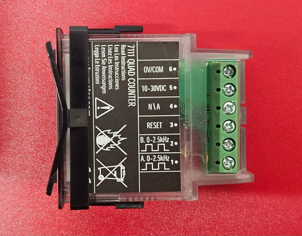 Trumeter 7111 Totalizing Quad Input Counter (Needs A Battery) - NEW