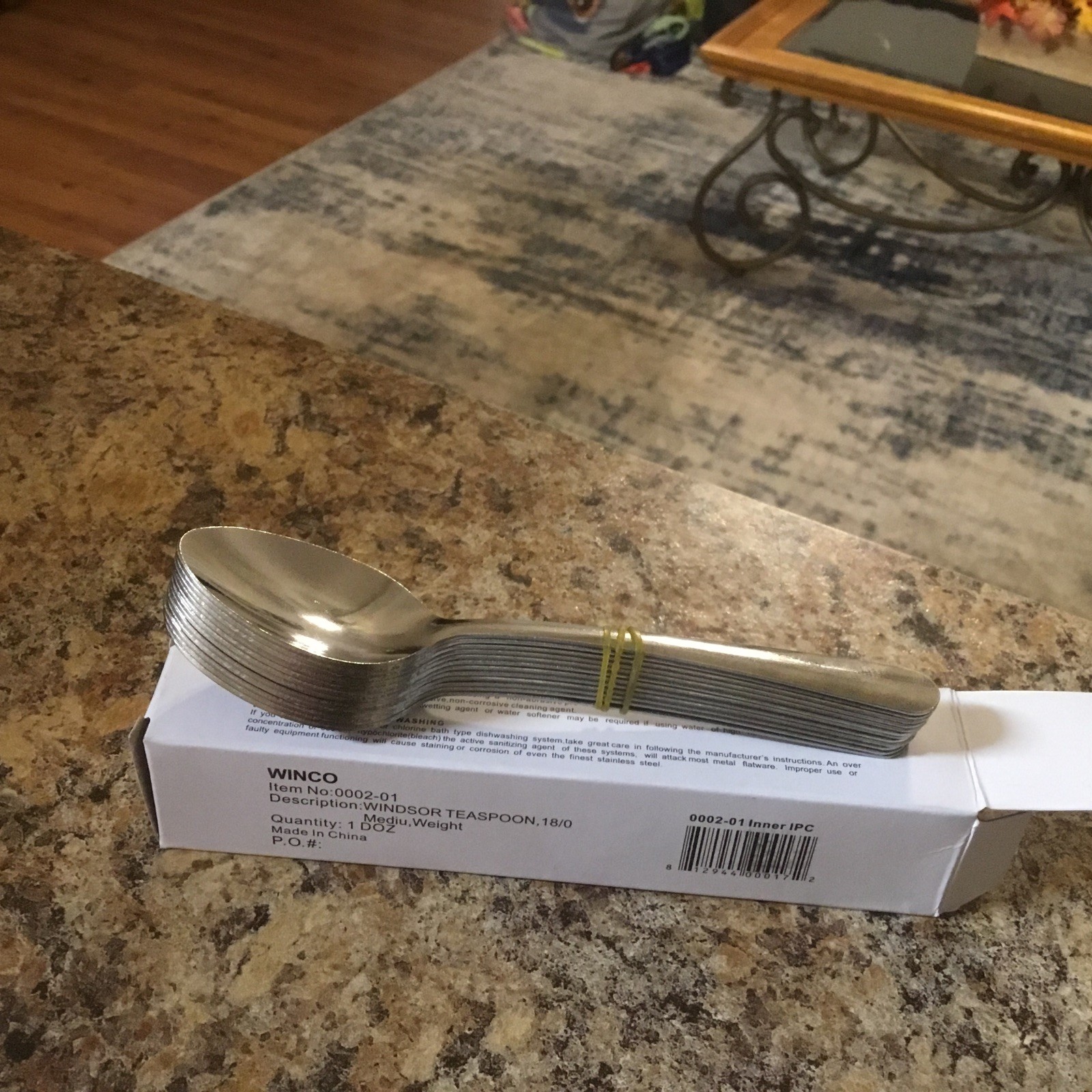 12 Pc New Winco Windsor 18/0 Stainless Steel Teaspoon 5 7/8" Medium Wt 0002-01