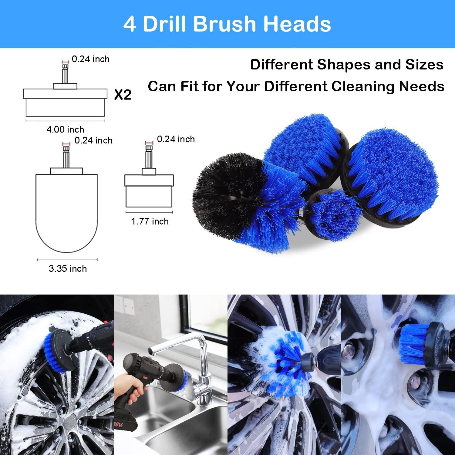 Complete Car Care: The 20 Pcs Ultimate Car Detailing Brush Set Drill Not Include