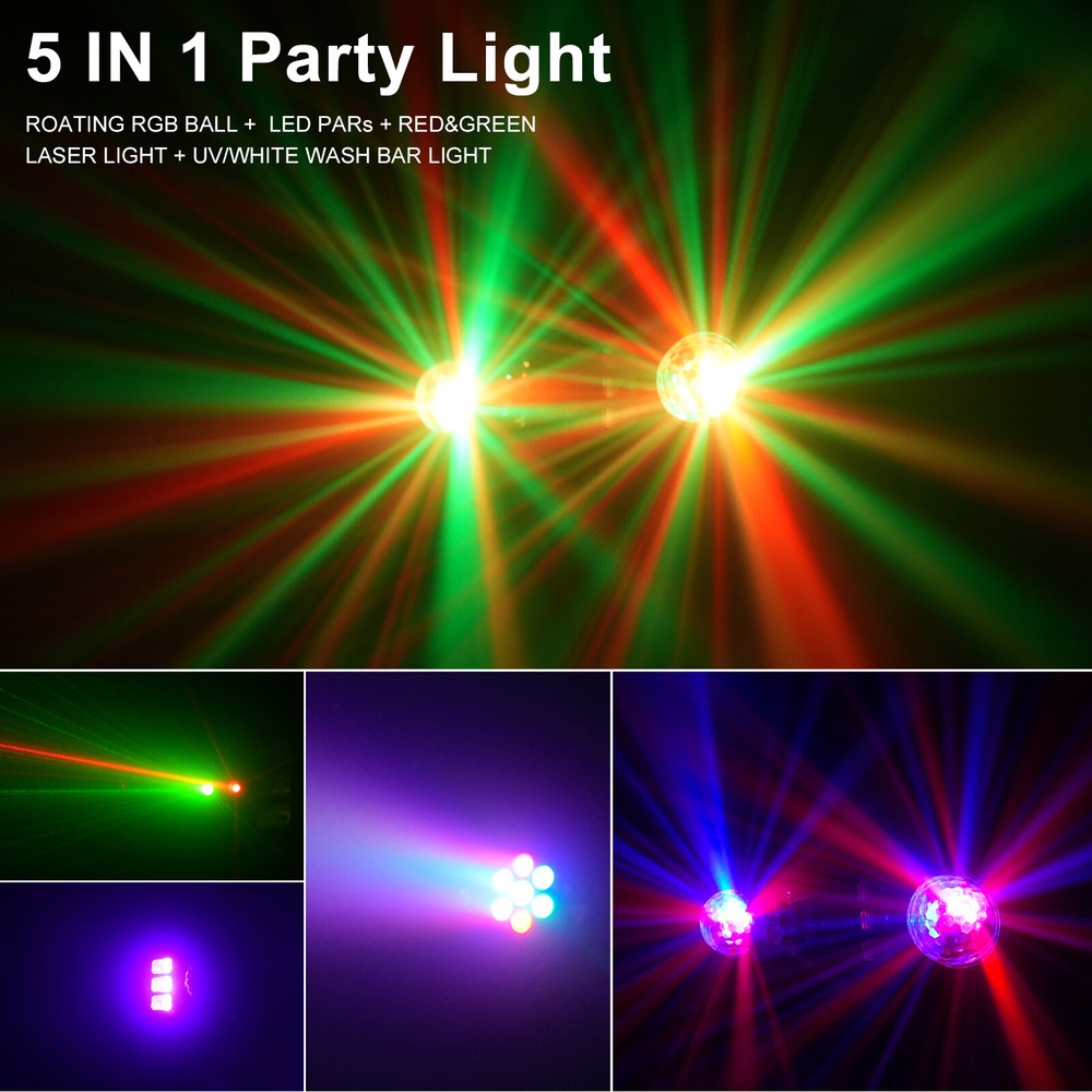 Multi Function Lighting Stand System with LED Laser Strobe UV for Bar Party