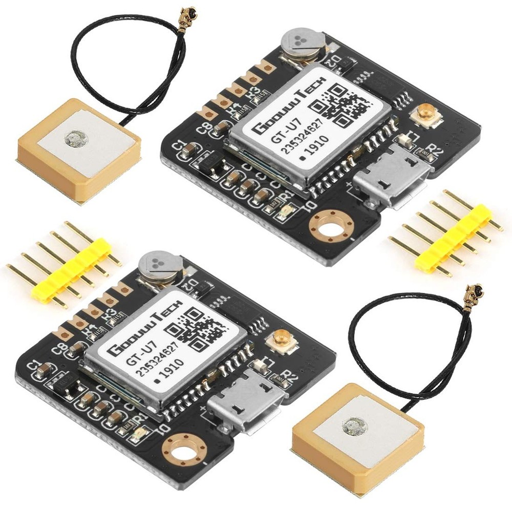 Doudou 2pcs GT-U7 GPS Module, High Sensitivity, Low Power Consumption, Compat...
