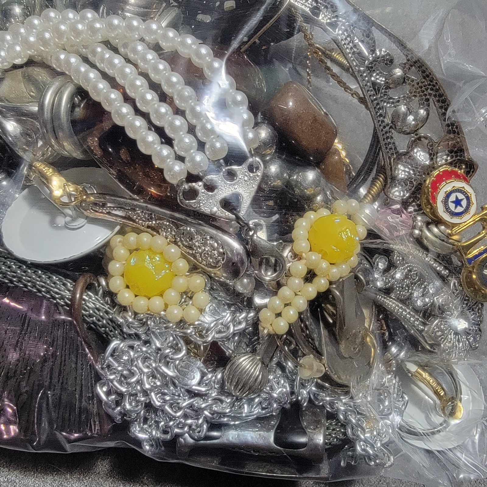 Jewerly Lot Modern To Vintage Junk Craft Harvest 2 Pounds