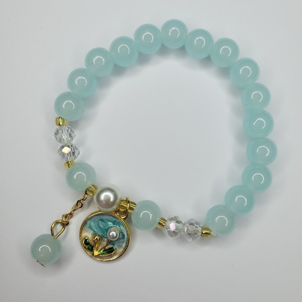 Hand crafted artisan unique gemstone bracelet