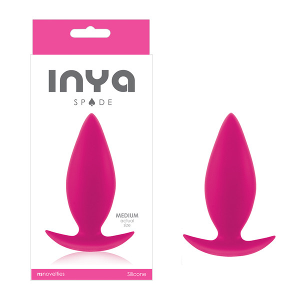 NS Novelties Inya Spades Medium Anal Butt Plug Probe Pink