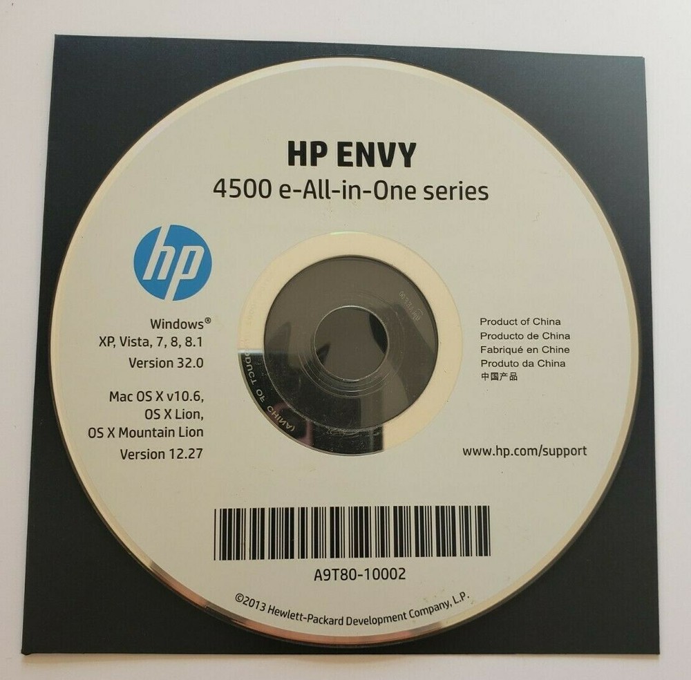 HP ENVY 4500 e-All-in-One Printer Drivers and software CD (Windows)