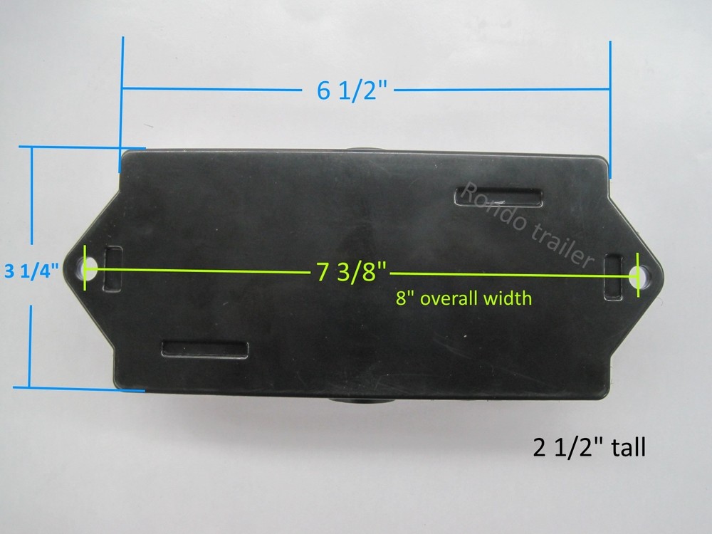 12 Volt Junction box 7 studs weather-proof for Trailer or Camper