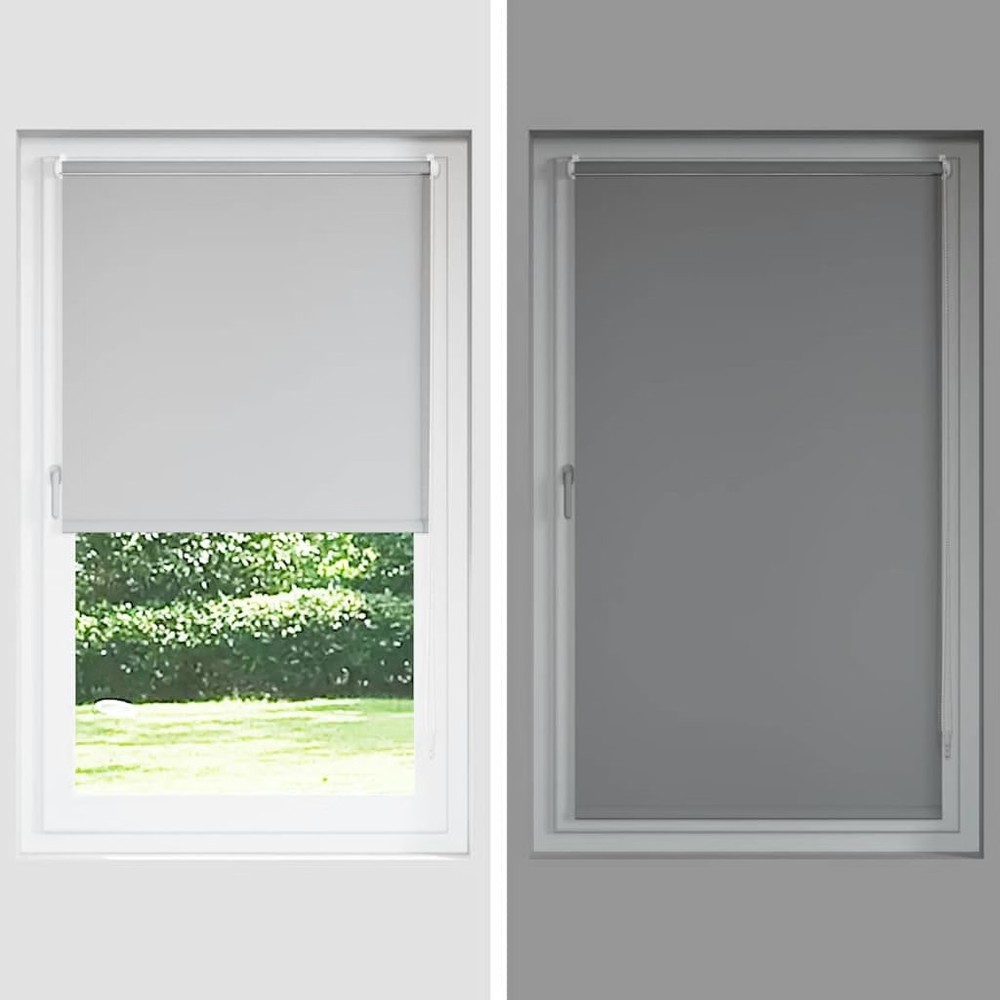 Roller blind blackout 41.1x68.9" Fabric Width 39.4 " grey