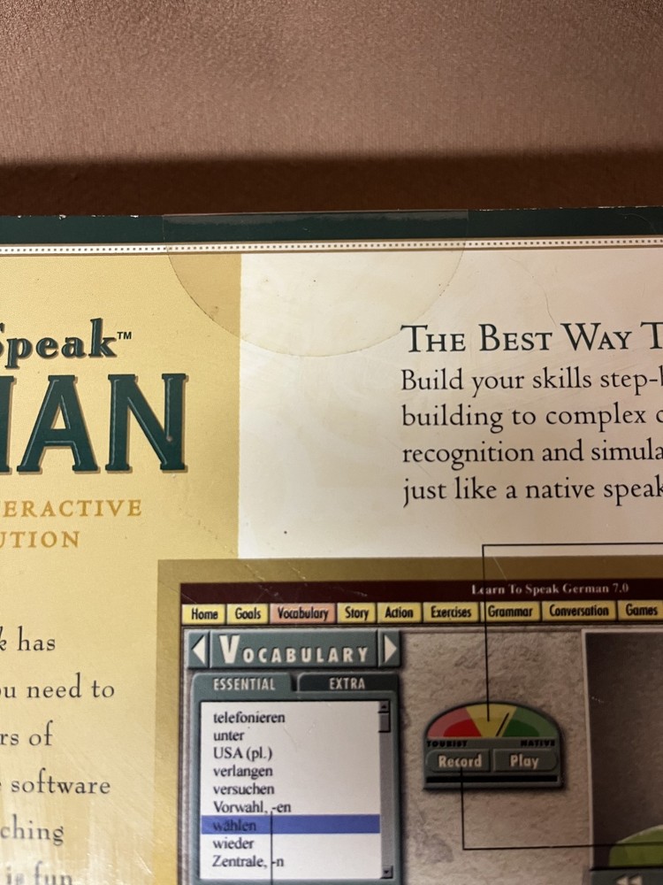 Learn to Speak German Complete Interactive Course - New Factory Sealed
