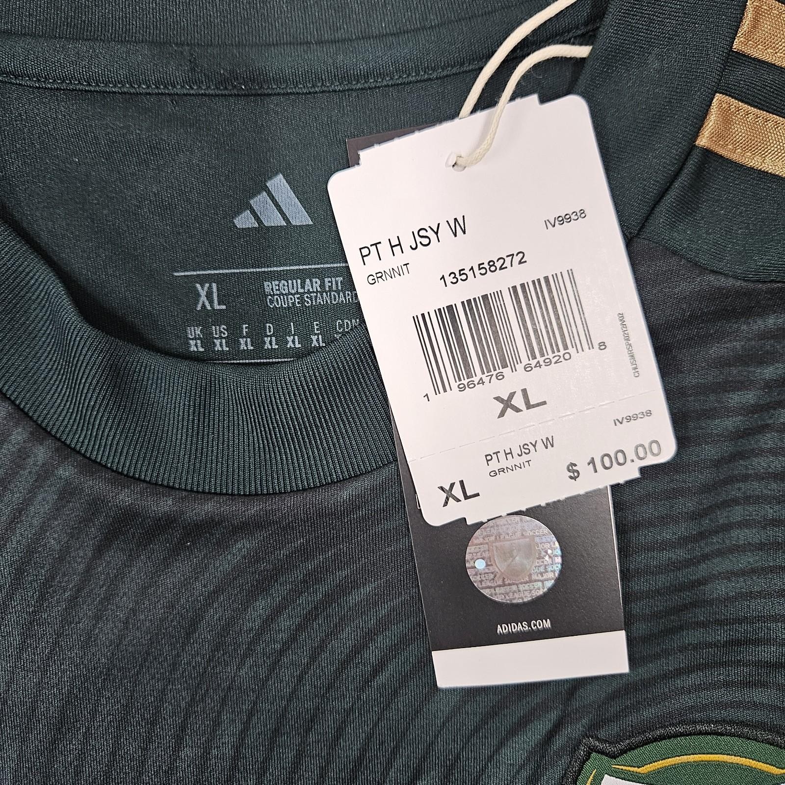 Adidas Portland Timbers Jersey Green Home MLS Soccer IV9938 Women's Size XLarge