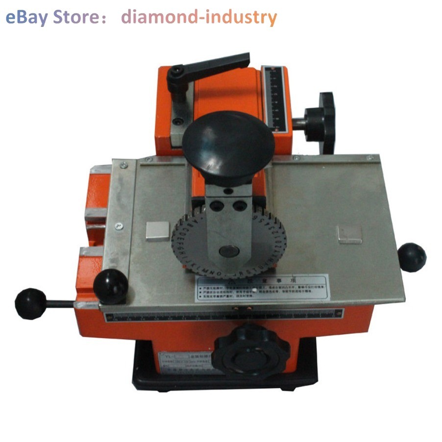 6mm Label Semi-Automatic Sheet Embosser Metal Stamping Printer Marking Machine W