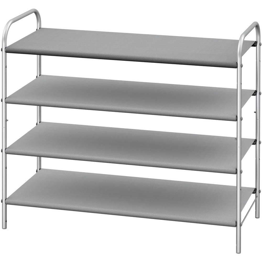 Simple Houseware 4-Tier Shoe Rack Storage Organizer 20-Pair, Grey 4-Tier,