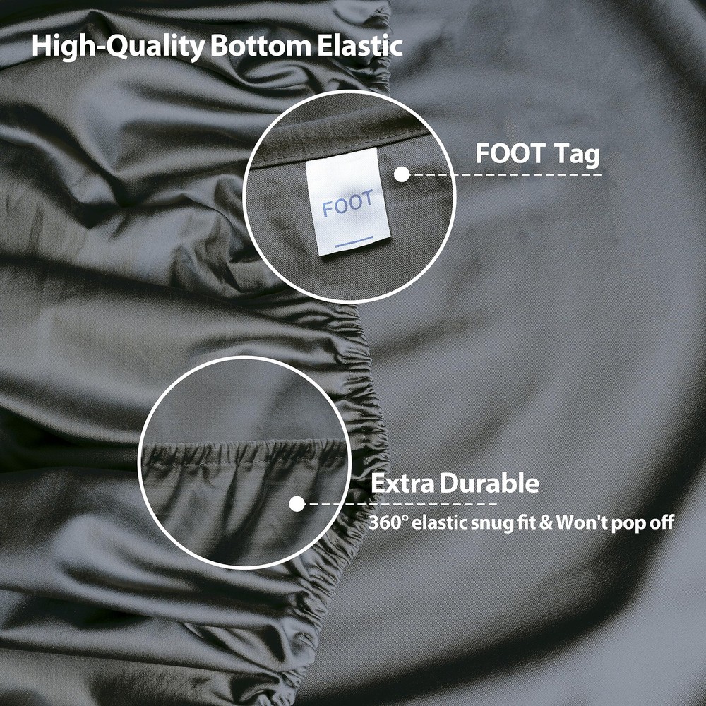 100 Egyptian Cotton 400 Thread Count Cal King Size Sateen Fitted Sheet Only, ...