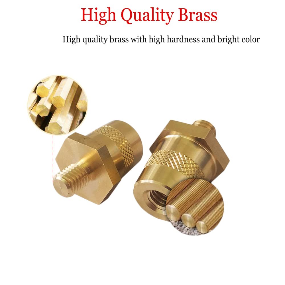 2pcs Battery Terminal Connector, Auto battery Brass Post Adapter, M8
