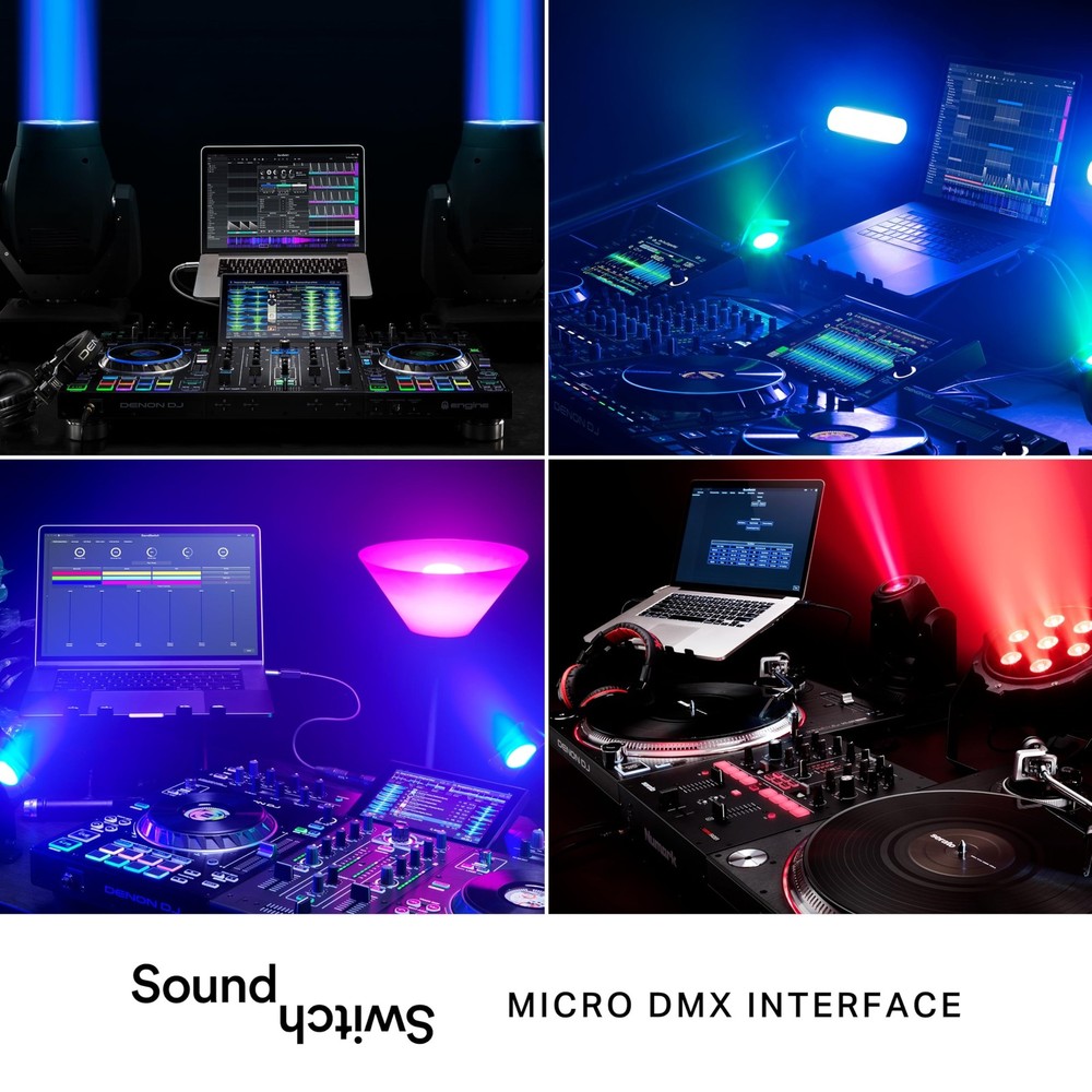 Micro DMX Interface - Ultra-Compact USB to DMX Interface with 3-Month Free Sound