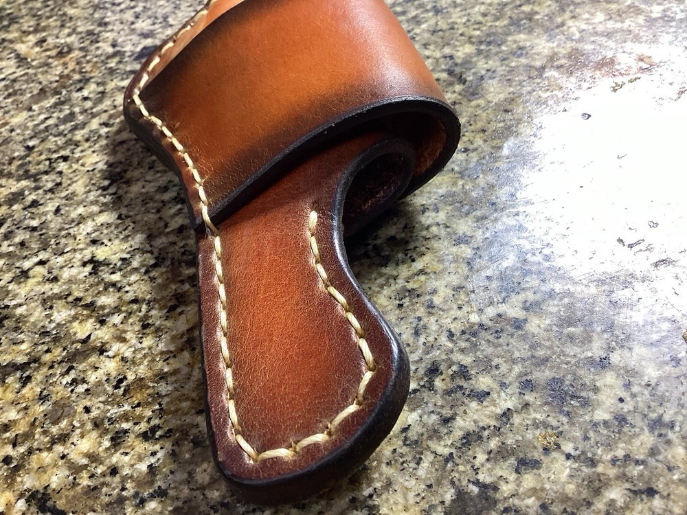 Leather Folding Knife Sheath Horizontal for Trapper Size (Sheath Only)