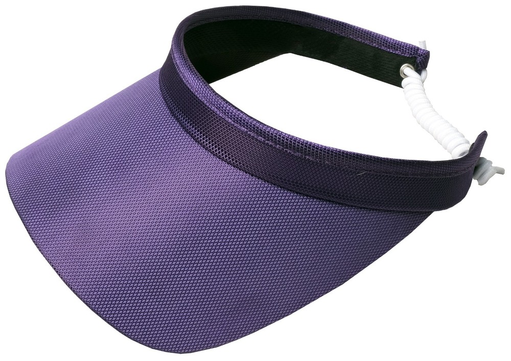 Ladies, adjustable, UV protected, comfortable, solid color visors