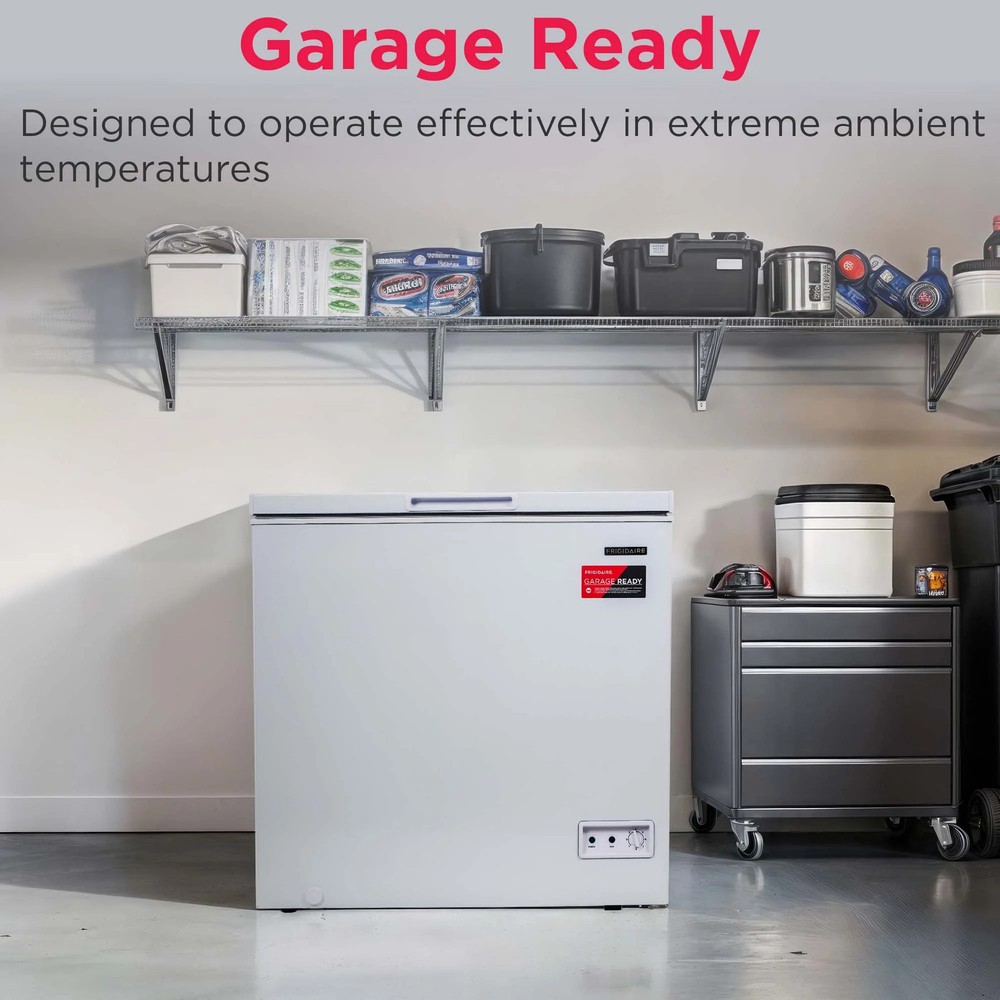 70 Cu ft Chest Freezer White Compact Storage