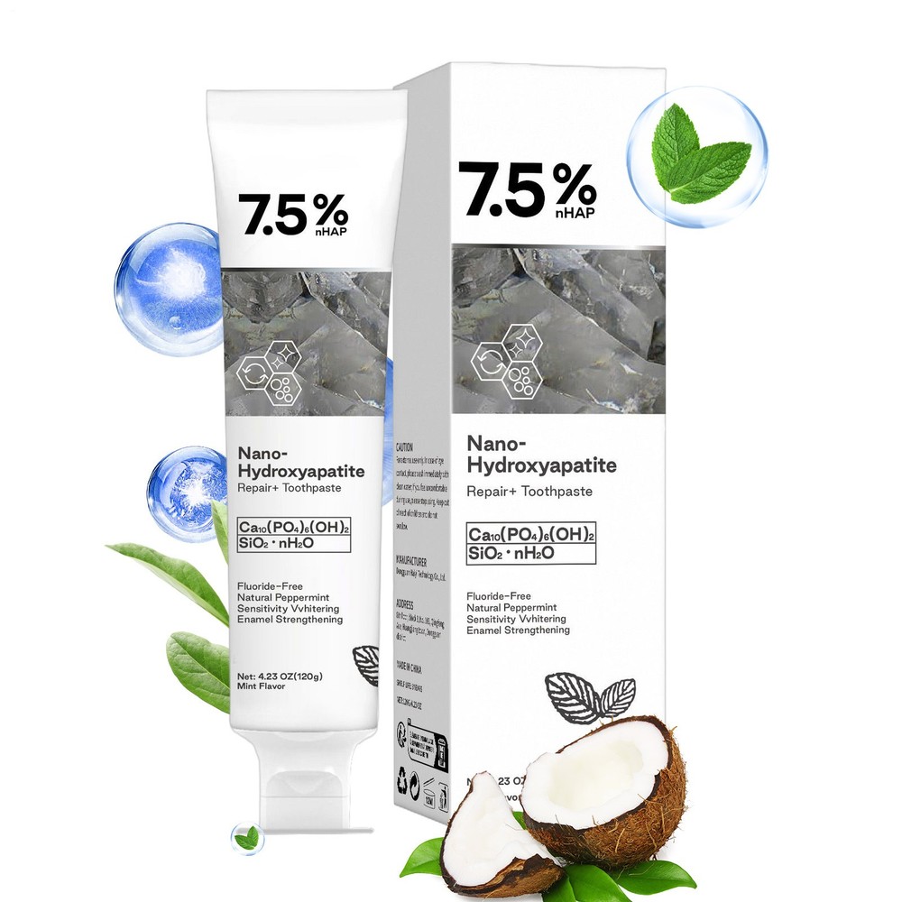 7.5% HAP Hydroxyapatite Toothpaste Remove Yellow Tooth Stains For Sensitive Teet