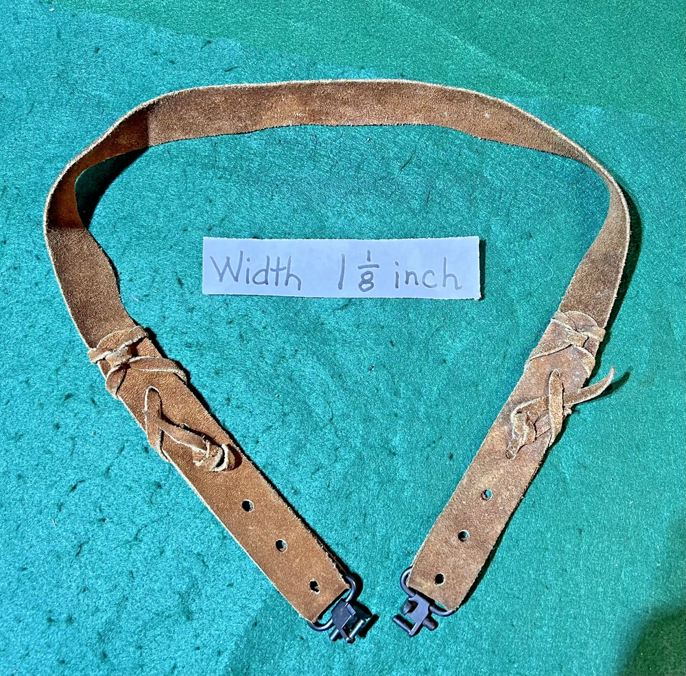 Suede Muzzle Loading Rifle Slings with Quick Release Swivels