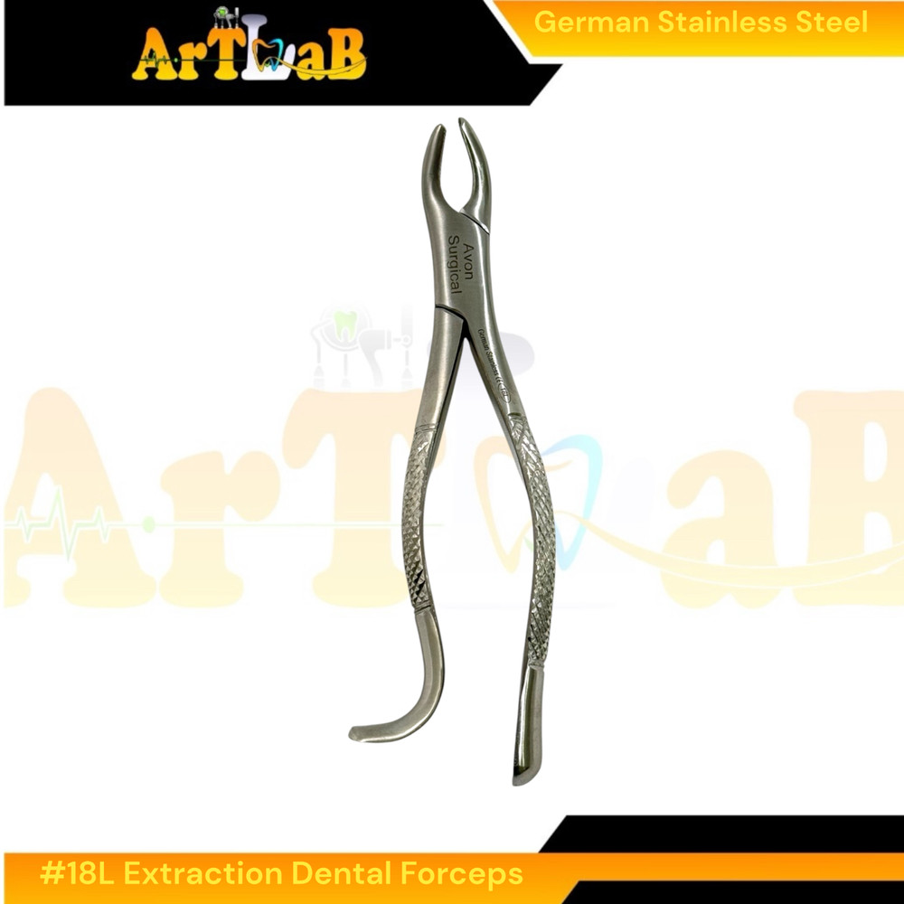 18L Upper First & Second Molar Extraction with Serrated Jaw, Hook Handle (1pc)