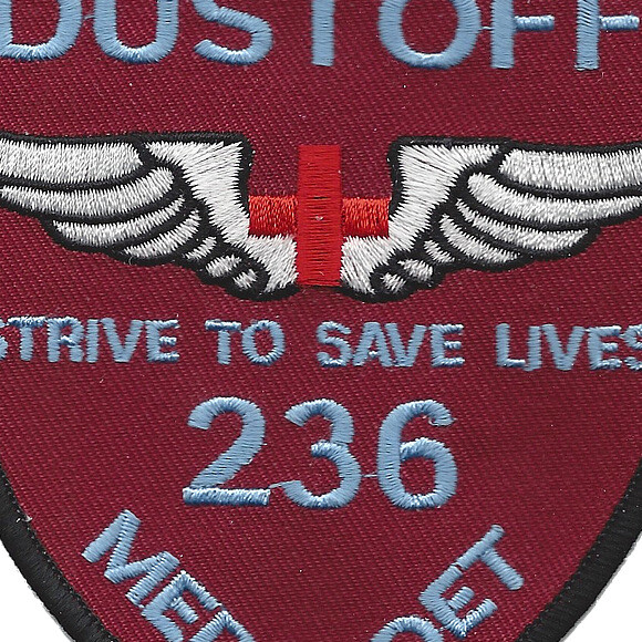 236th Aviation Medical Detachment Patch (Maroon)