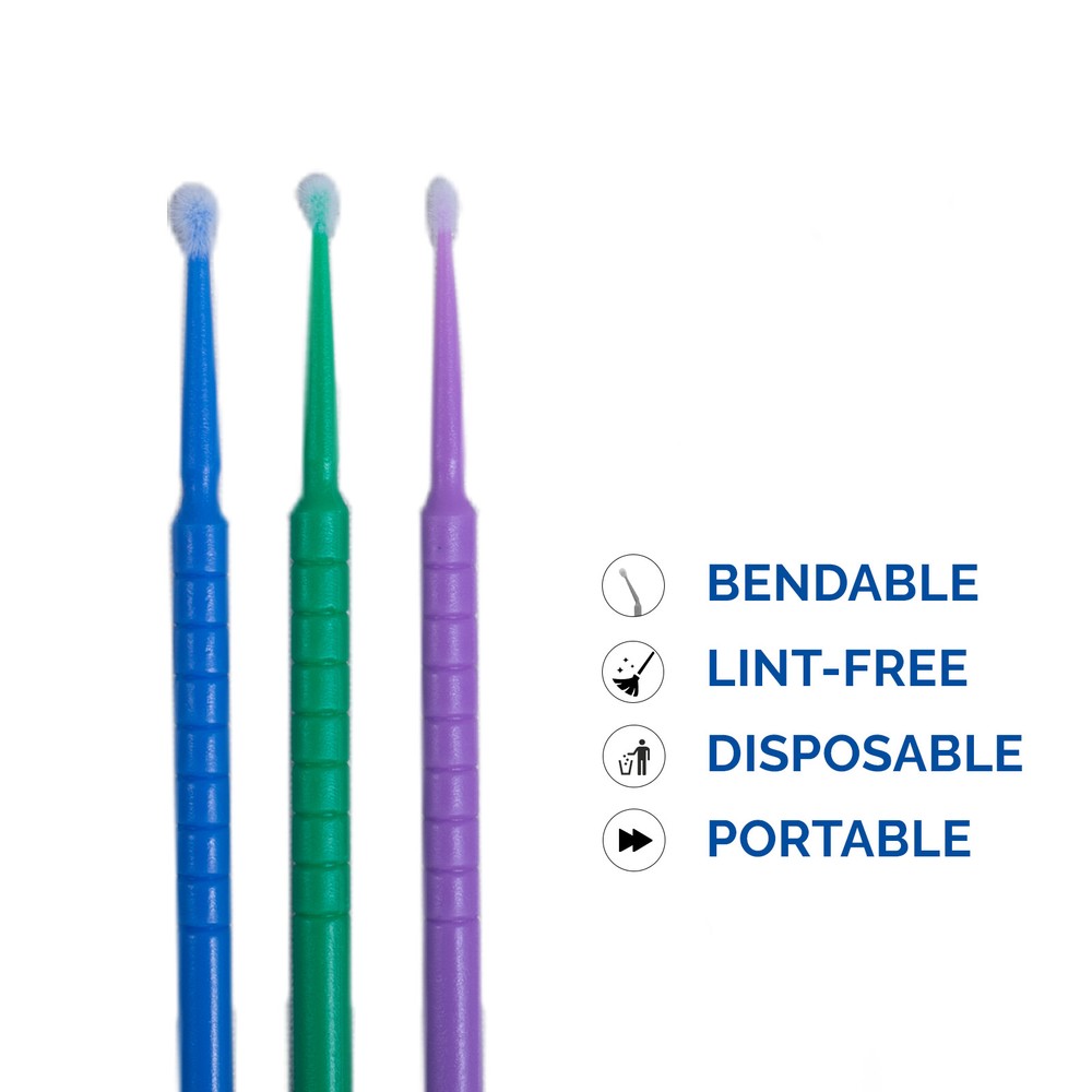 400 Dental Micro Brush Microbrush Bendable Applicator Tips Regular 2.5mm