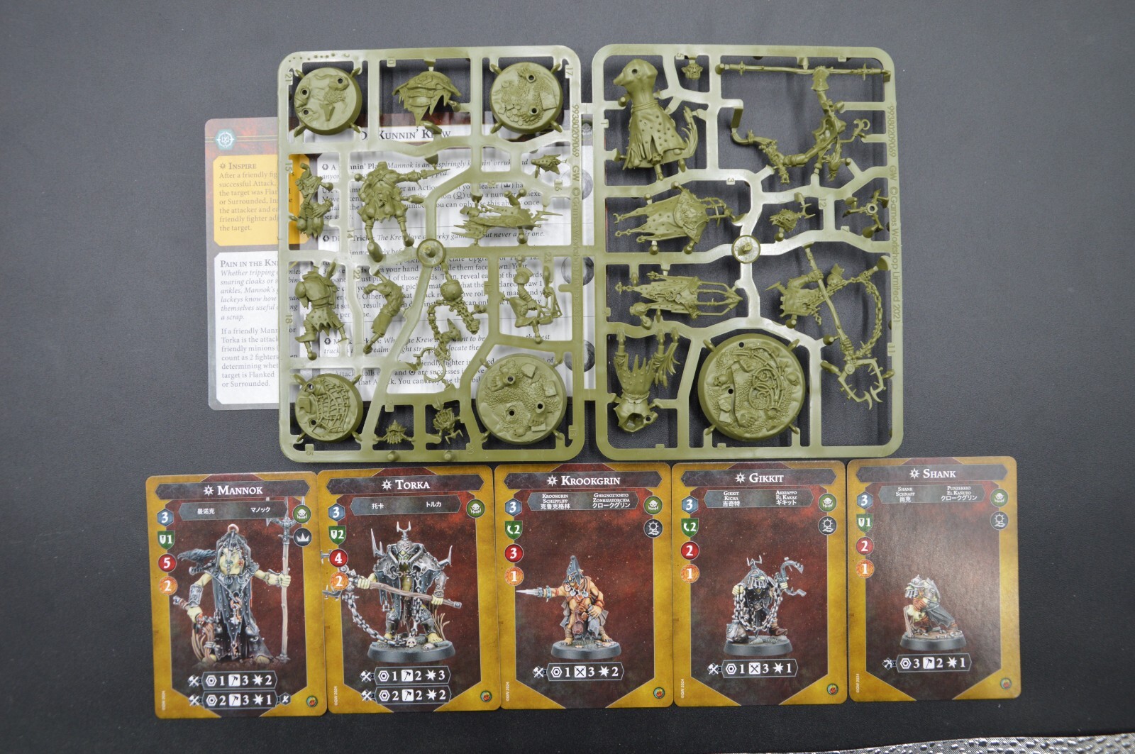 Warhammer AoS Underworlds: Orruk Warclans Da Kunnin' Krew w/Cards!