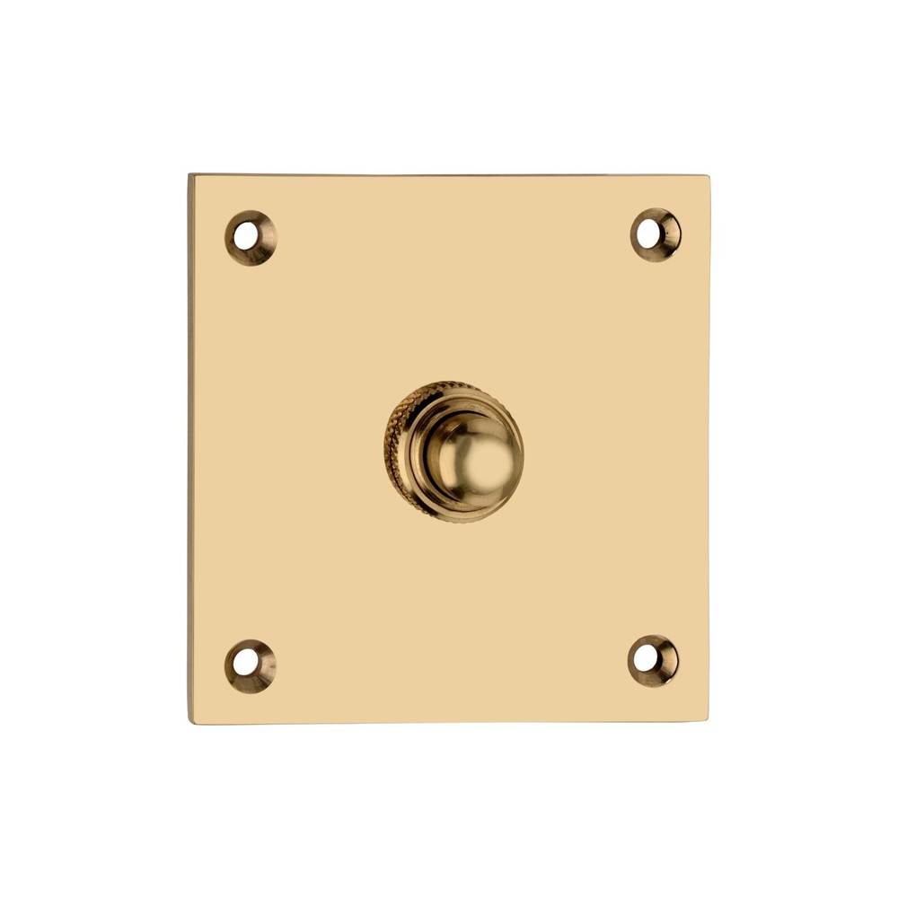 Solid Brass Door Bell Push Button Switch Plate Victorian Antique Wall Mount Door