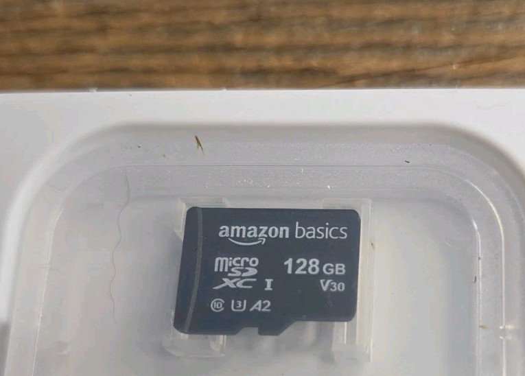 Amazon Basics 128GB Micro SDXC Memory Card with Full Size Adapter, A2 NEW Open