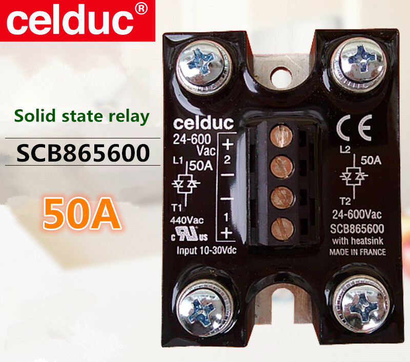 Celduc solid state relay SCB865600 50A 24-600VAC