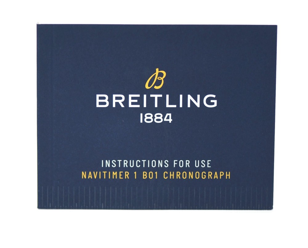 Breitling Navitimer 1 B01 Chronograph Booklet Manual