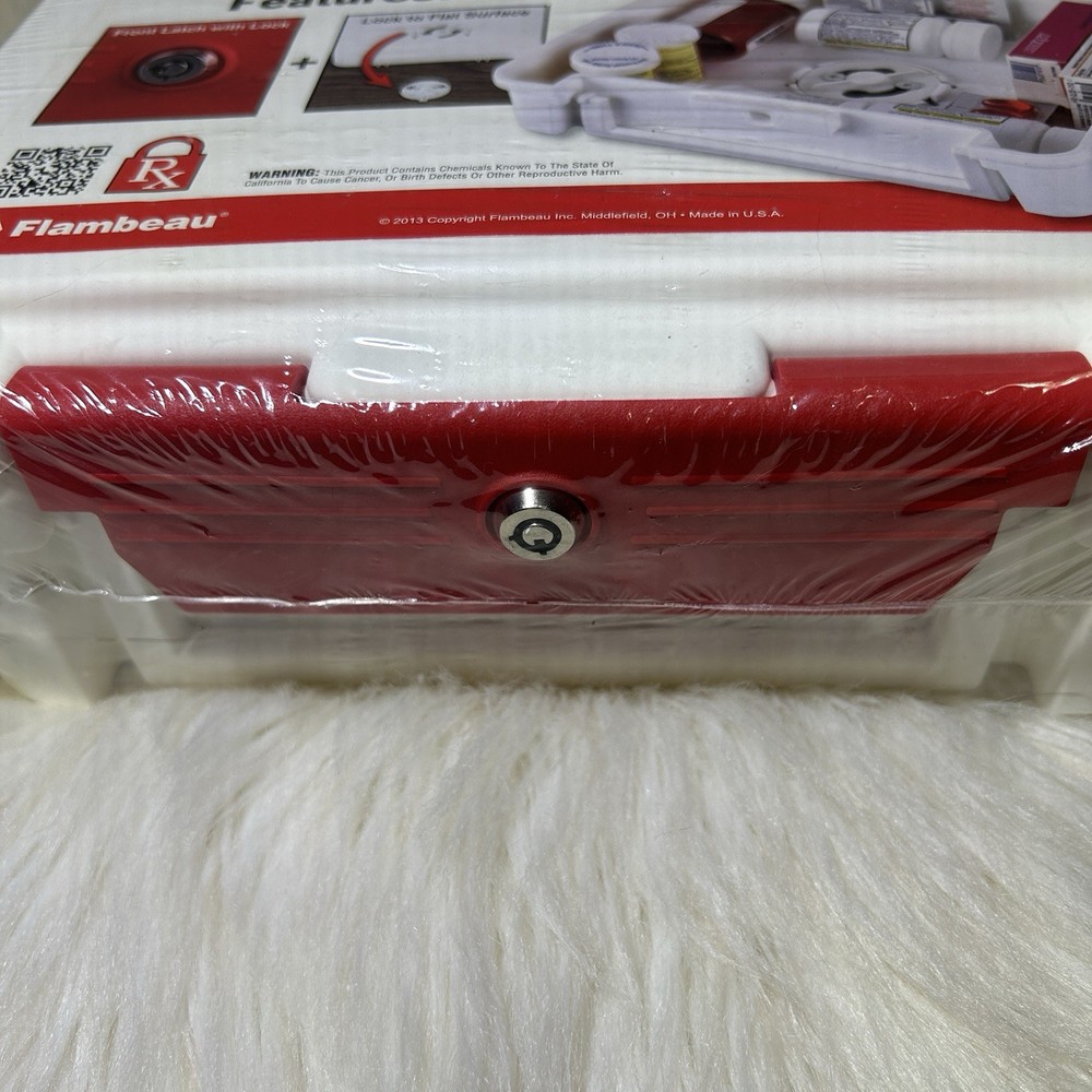 Flambeau Scriptsafe Prescription Lock Box 2 Locking Options Heavy Plastic NEW!