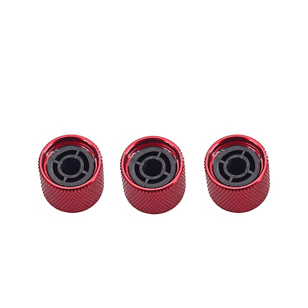 3Pack Electric Guitar Volume Tone Control Knobs Dome Button Potentiometer Caps