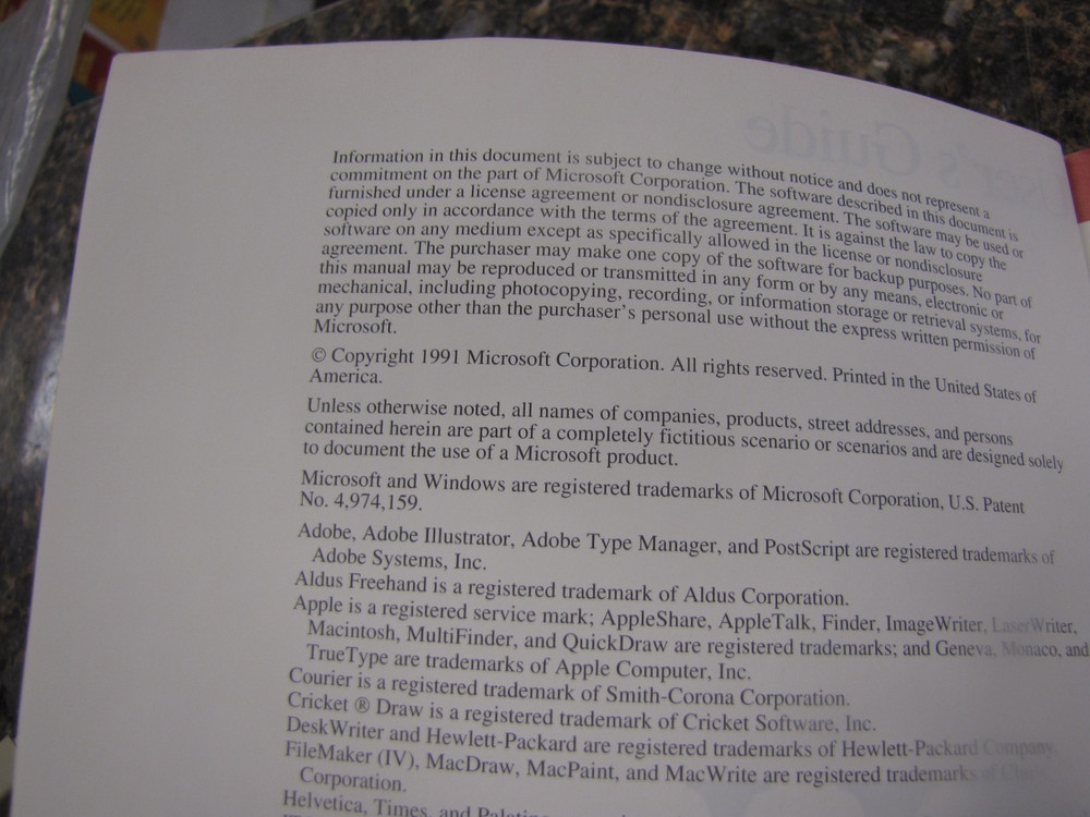 Microsoft Word 5.0 Version Software -Apple Macintosh Series w/ User Guide -NA20