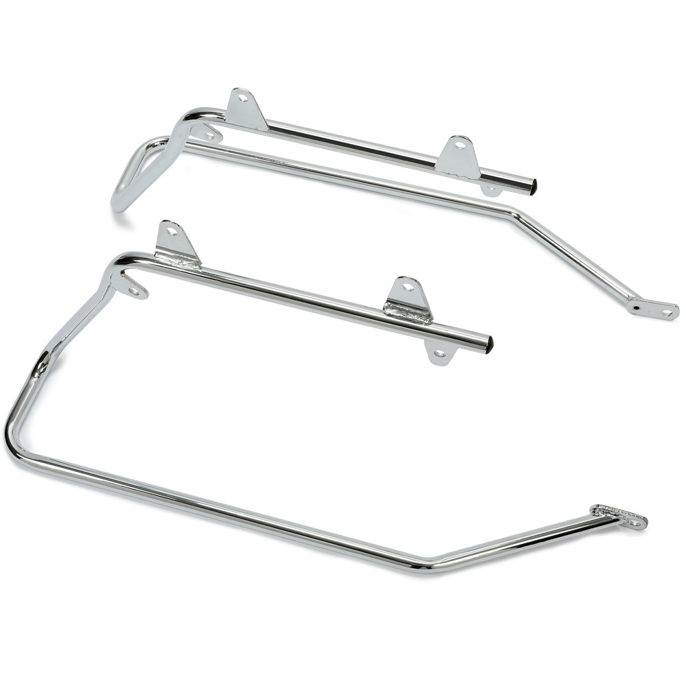 For Harley Heritage Softail 1984-2017 Chrome Saddlebag Conversion Brackets Set