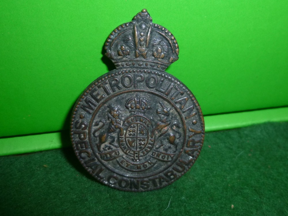 Metroplitan Special Constabulary Badge Pin Missing