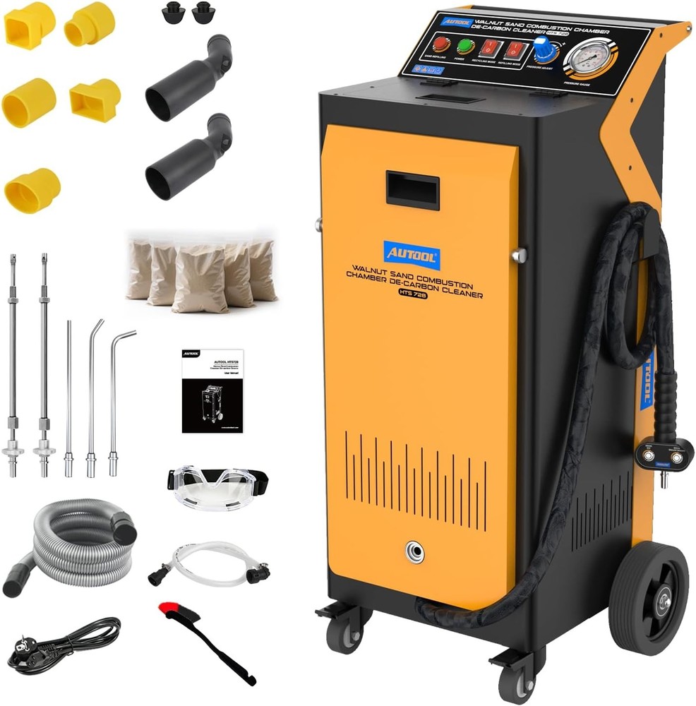 Walnut Blaster Walnut Blasting Machine 1500W for Engine Carbon Cleaning 110V