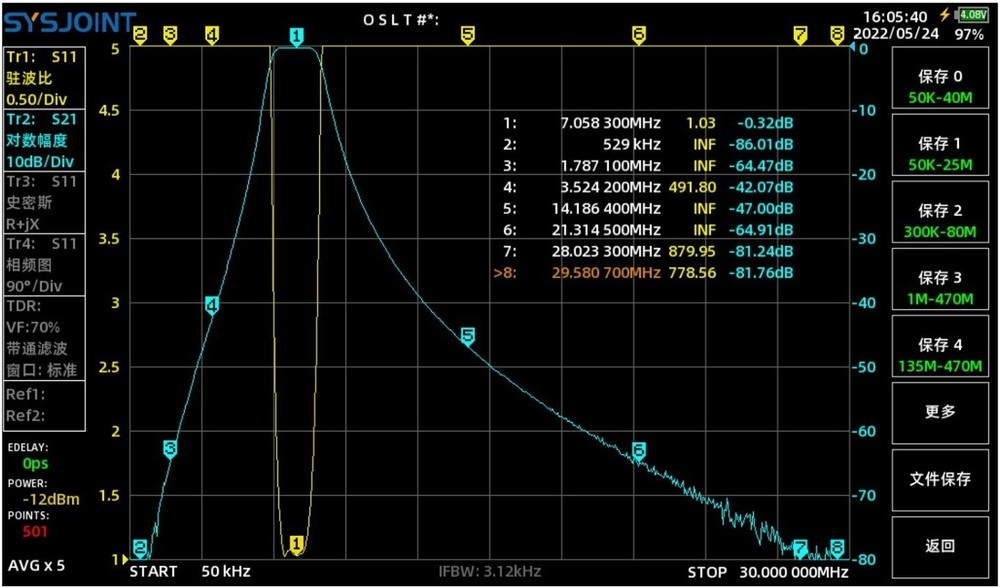7MHz Band Pass Filter BPF Anti-Interference Improved Receiving Sensitivity 200W