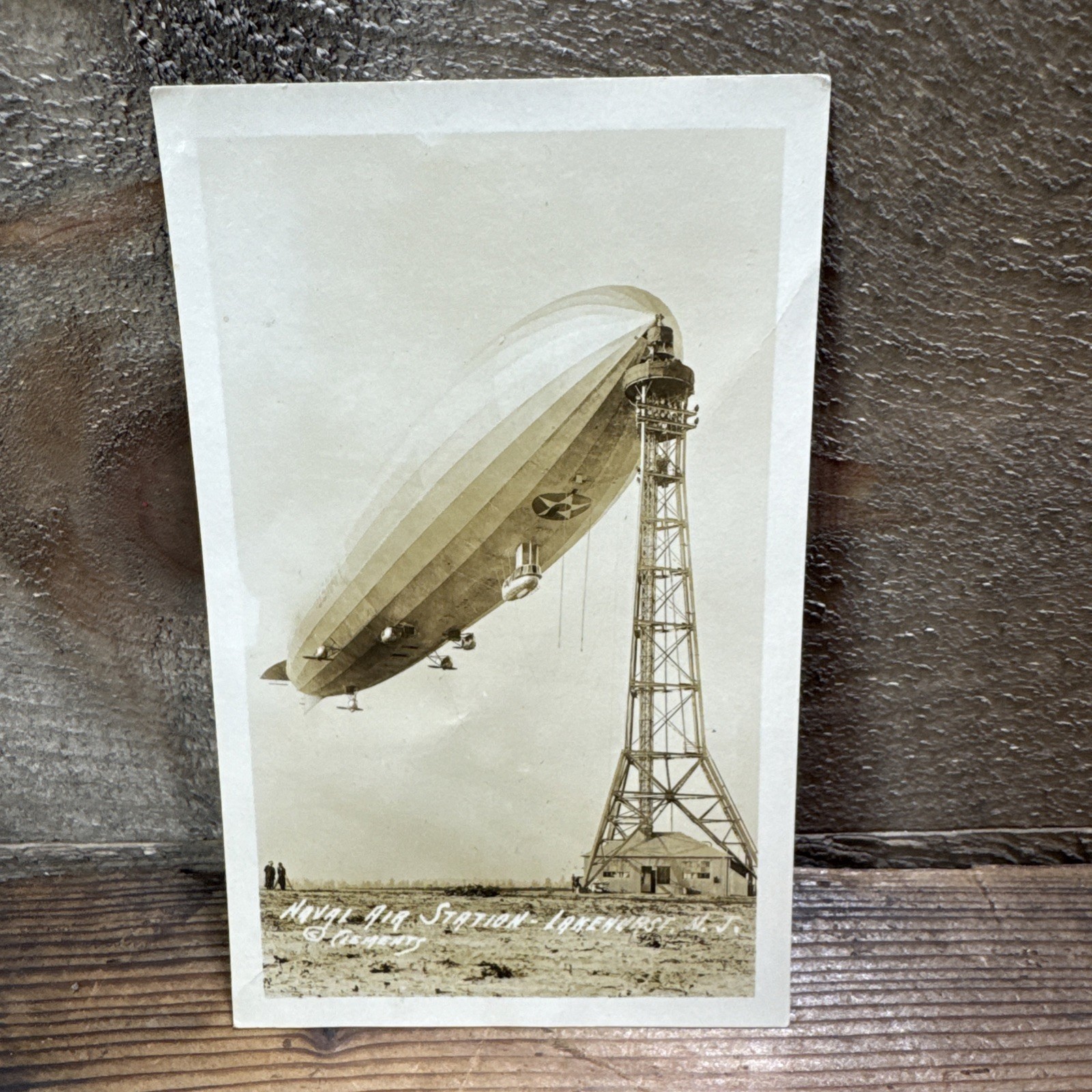 USA Aviation RPPC Postcard USS Shenandoah at Mast Zeppelin ZR-1 Airship Lot Of 3