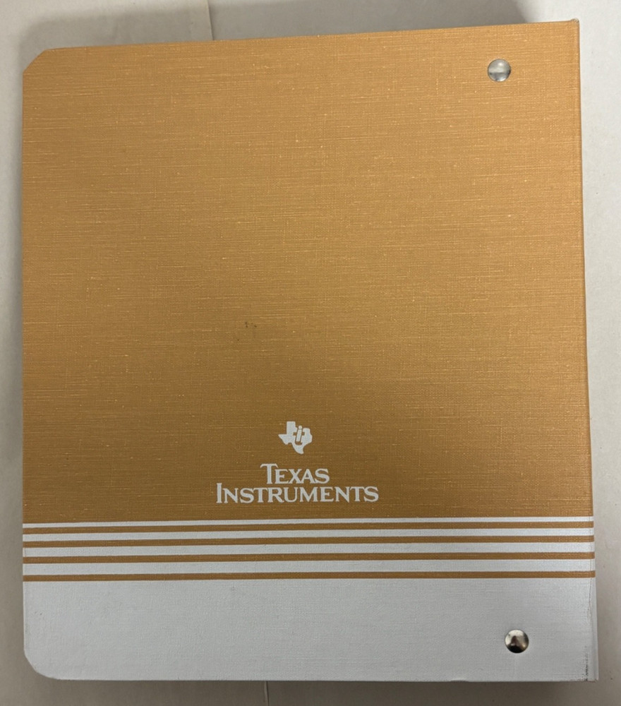 MS-BASIC Ver 1.21 Texas Instruments Software & Manual VTG 1983 Microsoft 5.25"