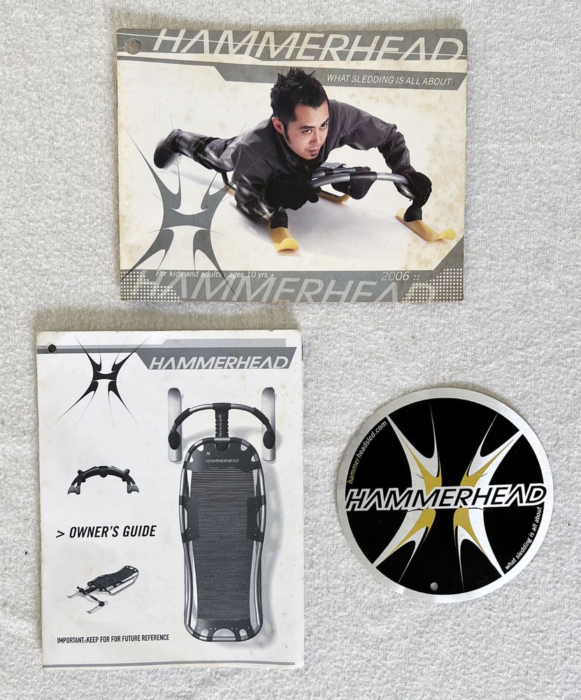 Hammerhead Ski Sled Brochure / Owner's Guide / Sticker