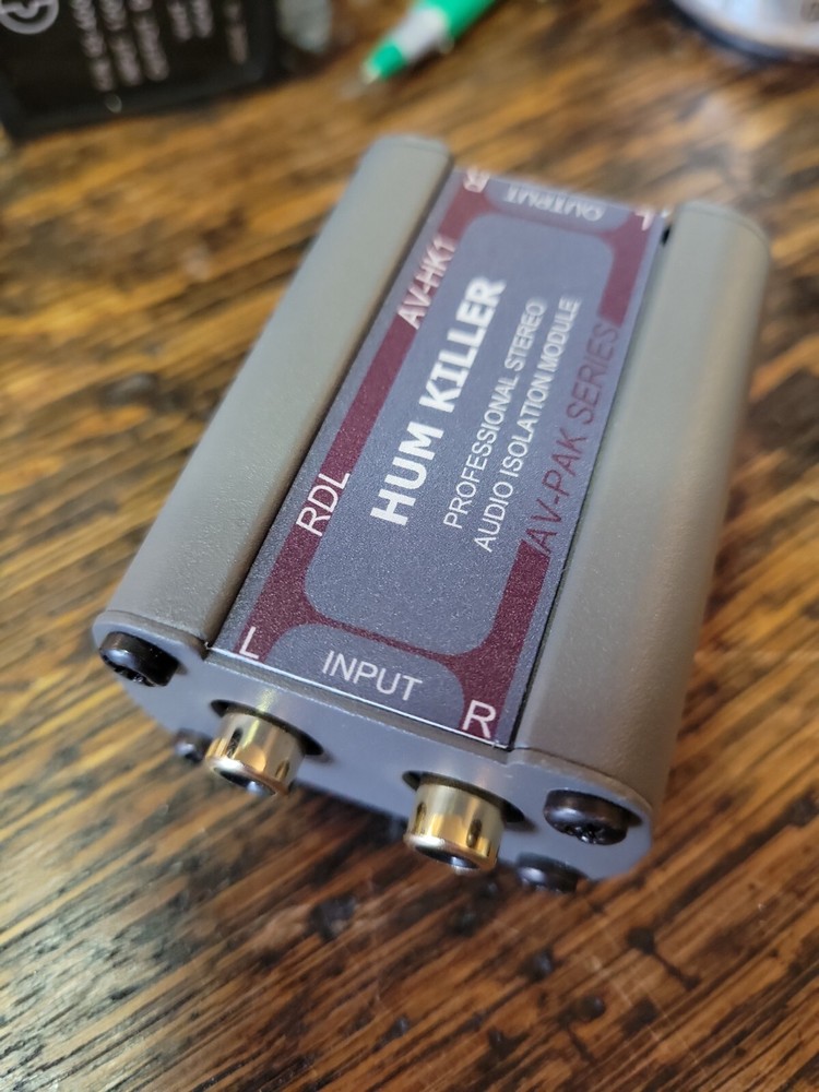 RDL AV-HK1 Hum Killer Professional Stereo Audio Isolation Module mult. avail.