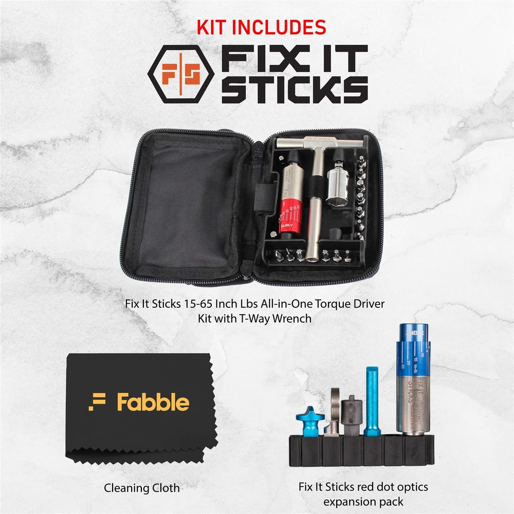 Ultimate Torque Driver Kit with T-Way Wrench & Red Dot Optics Bundle