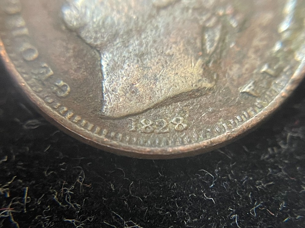 1828 Great Britain One Farthing Coin